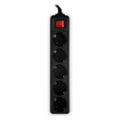 sonora psb501 power strip with 5 sockets on off switch 15m black extra photo 1