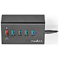 nedis uhubup3510bk usb hub 5 port qc30 usb 32 gen1 5 gbps 5xusb extra photo 1
