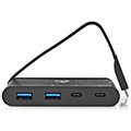 nedis tcarf230bk computer hub usb type c 2x usb c 2x usb 30 5g power delivery 100w black extra photo 1 nedis tcarf230bk computer hub usb type c 2x usb c 2x usb 30 5g power delivery 100w black extra photo 1