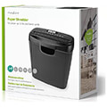 nedis pash112bka4 paper shredder 6x a4 pages 10l 190w black extra photo 4