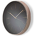 nedis clwa013pc30bk circular wall clock 30 cm diameter black rose gold extra photo 1