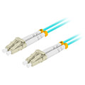 lanberg fiber optic patchcord mm lc upc lc upc duplex lszh om3 50 125 30mm 3m aqua extra photo 2