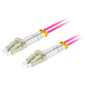 lanberg fiber optic patchcord mm lc upc lc upc duplex lszh om4 50 125 30mm 5m violet extra photo 2