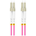 lanberg fiber optic patchcord mm lc upc lc upc duplex lszh om4 50 125 30mm 5m violet extra photo 3