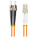 lanberg fiber optic patchcord mm st upc lc upc duplex lszh om2 50 125 30mm 10m orange extra photo 2