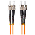 lanberg fiber optic patchcord mm st upc st upc duplex lszh om2 50 125 30mm 10m orange extra photo 1