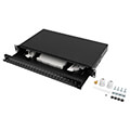 lanberg rackmount 19 1u fiber patch panel 24xst 24xfc black accessories extra photo 2