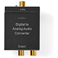 nedis acon2510bk digital audio converter 1 way connection input 1x digital rca 1x toslink black extra photo 1