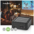 nedis acon3425at digital audio converter 1 way input hdmi output 1x coax 1x toslink antracite extra photo 1