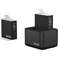 gopro addbd 211 eu dual battery charger 2 enduro batteries addbd 211 for gopro extra photo 1