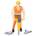 bruder construction worker with accessories extra photo 2
