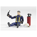 bruder firefighter with accessories blue yellow extra photo 1