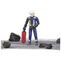 bruder firefighter with accessories blue yellow extra photo 2