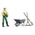 bruder farmer figure set with accessories extra photo 3