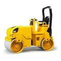 bruder cat tandem vibration roller yellow black extra photo 1