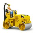 bruder cat tandem vibration roller yellow black extra photo 2