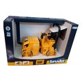 bruder cat tandem vibration roller yellow black extra photo 3