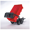bruder tub tilt trailer with automatic back panel red black extra photo 1