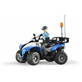 bruder police quad with policewoman and equipment blue white extra photo 1