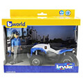 bruder police quad with policewoman and equipment blue white extra photo 2