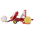 bruder bale wrapper with ocher brown and black round bales extra photo 5