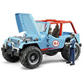 bruder jeep cross country racer with racing driver blue extra photo 1