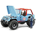bruder jeep cross country racer with racing driver blue extra photo 1 bruder jeep cross country racer with racing driver blue extra photo 1