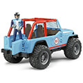 bruder jeep cross country racer with racing driver blue extra photo 2