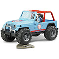 bruder jeep cross country racer with racing driver blue extra photo 3