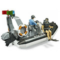 bruder bworld police inflatable boat extra photo 3