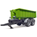 bruder hook lift trailer for tractors green black extra photo 1