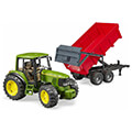 bruder john deere 6920 with tub tipping trailer with automatic back panel extra photo 2