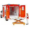 bruder mb sprinter ambulance with driver red white extra photo 1