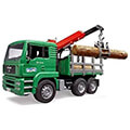 bruder man timber transport truck with loading crane and 3 tree trunks extra photo 1 bruder man timber transport truck with loading crane and 3 tree trunks extra photo 1