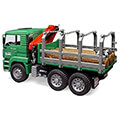 bruder man timber transport truck with loading crane and 3 tree trunks extra photo 2 bruder man timber transport truck with loading crane and 3 tree trunks extra photo 2