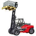 bruder linde ht160 stacker with pallet red black incl 3 mesh boxes extra photo 2