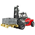 bruder linde ht160 stacker with pallet red black incl 3 mesh boxes extra photo 3