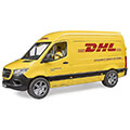 bruder mb sprinter dhl with driver yellow extra photo 1