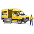 bruder mb sprinter dhl with driver yellow extra photo 2