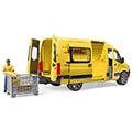 bruder mb sprinter dhl with driver yellow extra photo 3