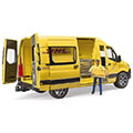 bruder mb sprinter dhl with driver yellow extra photo 5