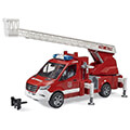bruder mb sprinter fire department with light sound module turntable ladder pump extra photo 1