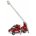 bruder mb sprinter fire department with light sound module turntable ladder pump extra photo 3