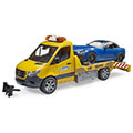 bruder mb sprinter car transporter with light sound module incl roadster extra photo 2