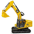bruder cat shovel excavator yellow black extra photo 1