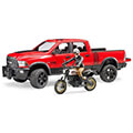 bruder ram 2500 power wagon with ducati desert sled and driver extra photo 1
