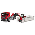 bruder man tgs truck with roll off container and schdffer yard loader extra photo 1