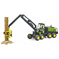 bruder john deere 1270g harvester green black including tree trunk extra photo 1