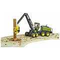 bruder john deere 1270g harvester green black including tree trunk extra photo 2