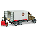 bruder mack granite ups logistics truck with truck mounted forklift extra photo 2
